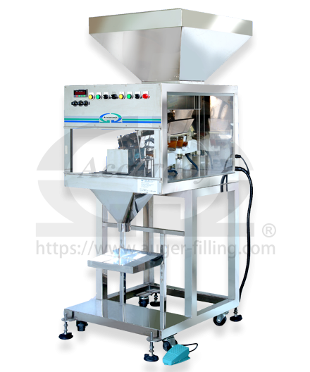 Halbautomatische Vibrationsfüllverpackungsmaschine für Granulat
